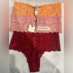 NWT Never Say Never Comfie Thong 3 Pack